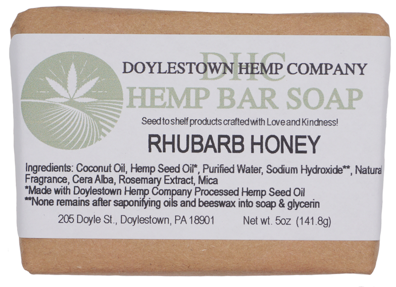 Cold Processed Rhubarb Honey Bar